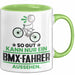 BMX-Fahrer Geschenk Tasse So Gut Kann Nur Ein BMX-Fahrer Aussehen Geschenkidee Kaffee-Becher Grün Trendation