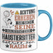 Haustiersitter Geschenk Tasse Lustiger Spruch Erheben Sie Sich Der Haustiersitter Betritt den Raum Blau Trendation