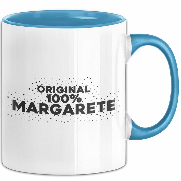 Margarete Tasse Original 100% Margarete Geschenk Blau Trendation