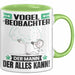 Vogelbeobachter Tasse Geschenk für Vogelbeobachter Der Mann Der Alles Kann Geschenkidee zum Geburtstag Grün Trendation
