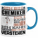 Chemiker Geschenk Tasse Geschenkidee für Chemiker Geburtstag Lustiger Spruch Ich Bin Chemiker Ich Kann Es Dir Erklären Aber Nicht Für Dich Verstehen Funny Blau Trendation