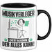 Musikverleger Tasse Geschenk für Musikverleger Der Mann Der Alles Kann Geschenkidee zum Geburtstag Schwarz Trendation