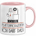 Geschenk für Plattenproduzentin Tasse Lustige Geschenkidee Geburtstag Ich Bin Plattenproduzentin Ich Darf Das Rosa Trendation