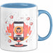 Influencer Tasse Geschenk Lustige Geschenkidee Spruch Für Trend Setter Blau Trendation
