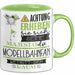Modellbahnfan Tasse Geschenk Lustiger Spruch Bitte Erheben Sie Sich Seine Majestät Die Modellbahnfan Betritt Den Raum Grün Trendation