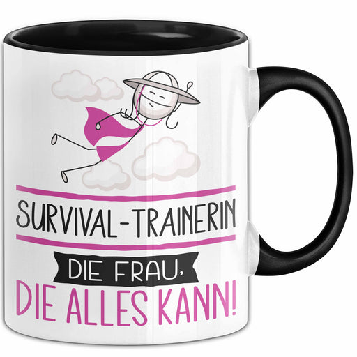Survival-Trainerin Geschenk Tasse Becher Die Frau Die Allen Kann Geschenkidee für eine Survival-Trainerin Lustig Trendation