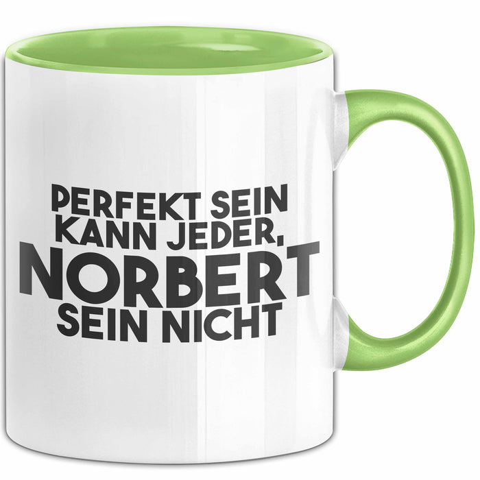 Norbert Tasse Perfekt Sein Kann Jeder, Norbert Sein Nicht Geschenk