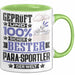 Para-Sportler Geschenk Lustiger Spruch für Para-Sportler Geschenkidee Bester Para-Sportler Der Welt Grün Trendation