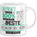 Beste Höhlenforscherin Der Welt Tasse Geschenk für Eine Höhlenforscherin Geprüft Und Sicher Geschenkidee Geburtstag Weihnachten Weiß Trendation