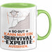 Survival-Experte Geschenk Tasse So Gut Kann Nur Ein Survival-Experte Aussehen Geschenkidee Kaffee-Becher Grün Trendation