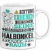 Halbonkel Geschenk Tasse Lustiger Spruch Erheben Sie Sich Der Halbonkel Betritt den Raum Weiß Trendation
