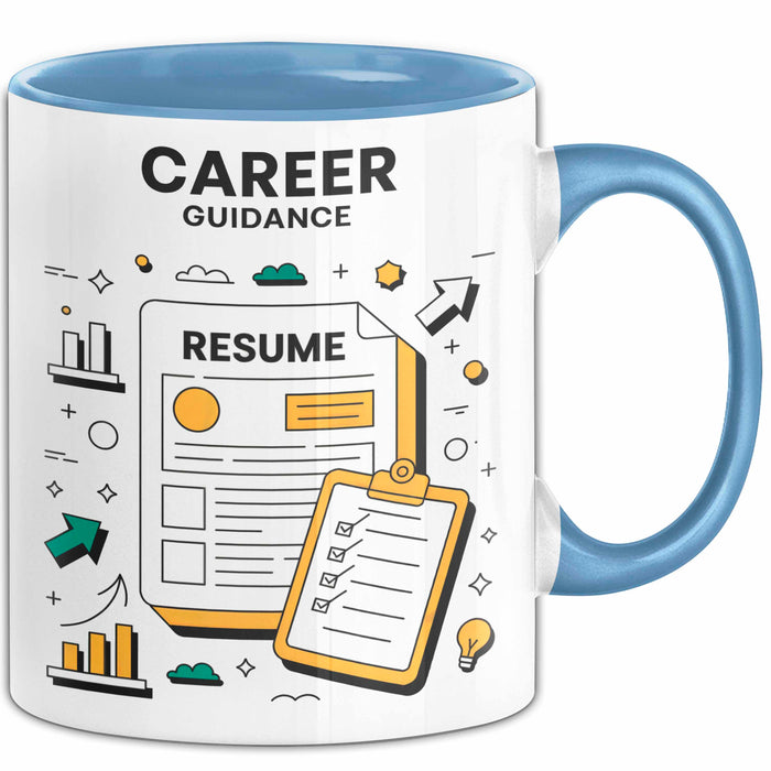 Karriere Berater Tasse Geschenk Lustige Geschenkidee Spruch Für Berufsweg Begleiter Blau Trendation
