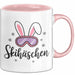 Skifahren Skifahrer Tasse Geschenk Skihäschen Geschenkidee Geschenkidee Lustig Rosa Trendation