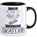 Skaterin Tasse Geschenk Becher Stark Attraktiv Furchtlos Skaterin Lustige Geschenkidee Trendation