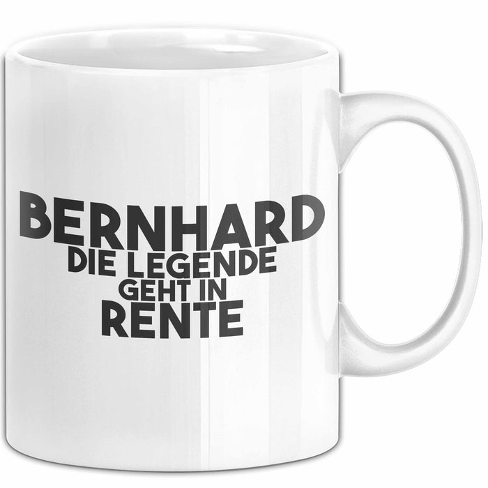 Bernhard Tasse Bernhard – Die Legende Geht In Rente Geschenk