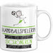Handballspielerin Weil Es Keinen Schöneren Beruf Gibt Tasse Geschenk für Eine Handballspielerin Lustig Weiß Trendation