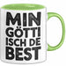 Goetti Tasse Geschenk Min Goetti Isch De Best Geschenkidee Patenonkel Schweiz Grün Trendation