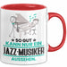 Jazz-Musiker Geschenk Tasse So Gut Kann Nur Ein Jazz-Musiker Aussehen Geschenkidee Kaffee-Becher Rot Trendation