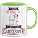 Sounddesignerin Tasse Geschenk Becher Stark Attraktiv Furchtlos Sounddesignerin Lustige Geschenkidee Grün Trendation