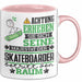 Skateboarder Geschenk Tasse Lustiger Spruch Erheben Sie Sich Der Skateboarder Betritt den Raum Rosa Trendation