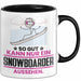 Snowboarder Geschenk Tasse So Gut Kann Nur Ein Snowboarder Aussehen Geschenkidee Kaffee-Becher Schwarz Trendation