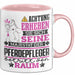 Pferdepfleger Geschenk Tasse Lustiger Spruch Erheben Sie Sich Der Pferdepfleger Betritt den Raum Rosa Trendation