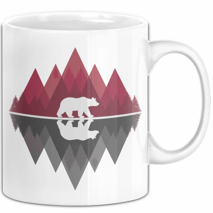 Bär Tierliebhaber Tasse Geschenk Lustige Geschenkidee Spruch Weiß Trendation