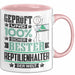 Reptilienhalter Geschenk Lustiger Spruch für Reptilienhalter Geschenkidee Bester Reptilienhalter Der Welt Rosa Trendation