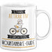 Mountainbike-Guide Tasse Geschenk Becher Stark Attraktiv Furchtlos Mountainbike-Guide Lustige Geschenkidee Weiß Trendation