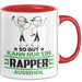 Rapper Geschenk Tasse So Gut Kann Nur Ein Rapper Aussehen Geschenkidee Kaffee-Becher Rot Trendation