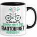 Radtourist Geschenk Tasse So Gut Kann Nur Ein Radtourist Aussehen Geschenkidee Kaffee-Becher Schwarz Trendation