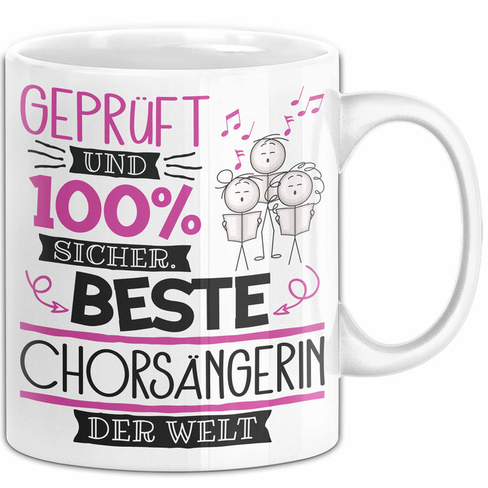 Chorsängerin Geschenk Becher Tasse Gott Schuf Alle Menschen Gleich Nur Die Besten Durfeten Chorsängerin Werden Geschenkidee Lustig Weiß Trendation