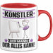 Künstler Tasse Geschenk für Künstler Der Mann Der Alles Kann Geschenkidee zum Geburtstag Rot Trendation