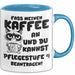 Humor Tasse Pflege Büro Krankenschwester Kaffee-Becher Lustig Fass Meinen Kaffee An Und Du Kannst Pflegestufe 4 Beantragen Blau Trendation