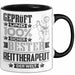 Reittherapeut Geschenk Lustiger Spruch für Reittherapeut Geschenkidee Bester Reittherapeut Der Welt Schwarz Trendation
