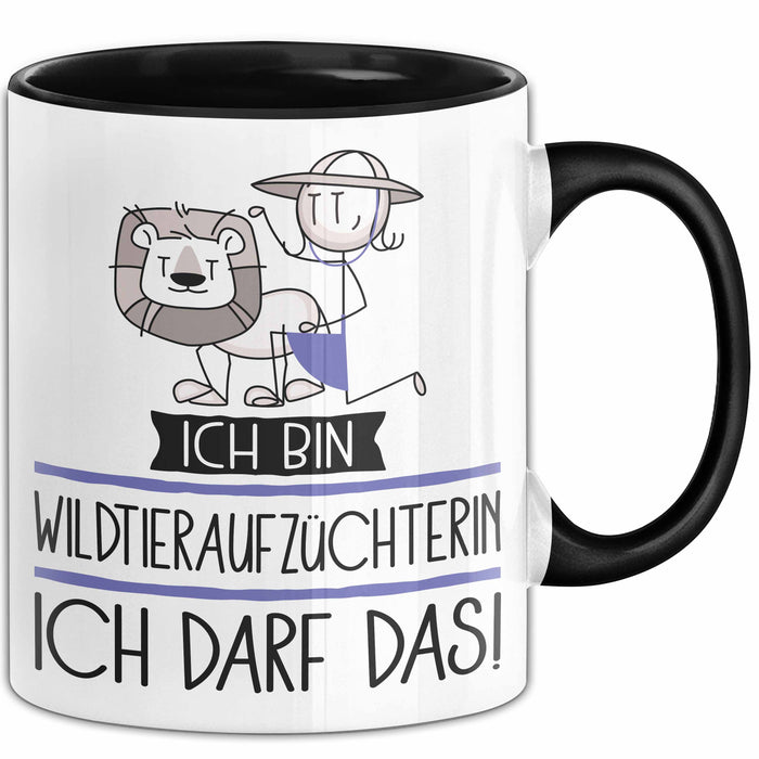 Geschenk für Wildtieraufzüchterin Tasse Lustige Geschenkidee Geburtstag Ich Bin Wildtieraufzüchterin Ich Darf Das Trendation