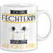 Fechterin Tasse Geschenk Ich Bin Fechterin Warum Weil Ich Es Kann Geschenkidee Geburtstag Weiß Trendation