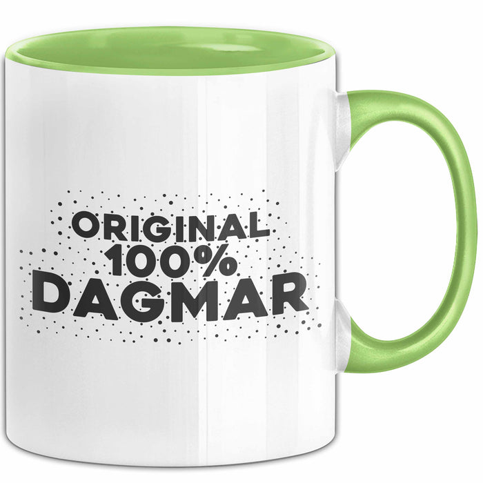 Dagmar Tasse Original 100% Dagmar Geschenk Grün Trendation