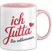 Jutta Tasse Geschenk Ich Bin Vollkommen Jutta Geschenkidee Geburtstag Rosa Trendation