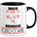 Rodeo-Cowgirl Tasse Geschenk Becher Stark Attraktiv Furchtlos Rodeo-Cowgirl Lustige Geschenkidee Trendation