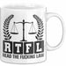 Richter Tasse Geschenk Rtfl Read The Fuc*** Law Jurist Geschenkidee Becher Weiß Trendation
