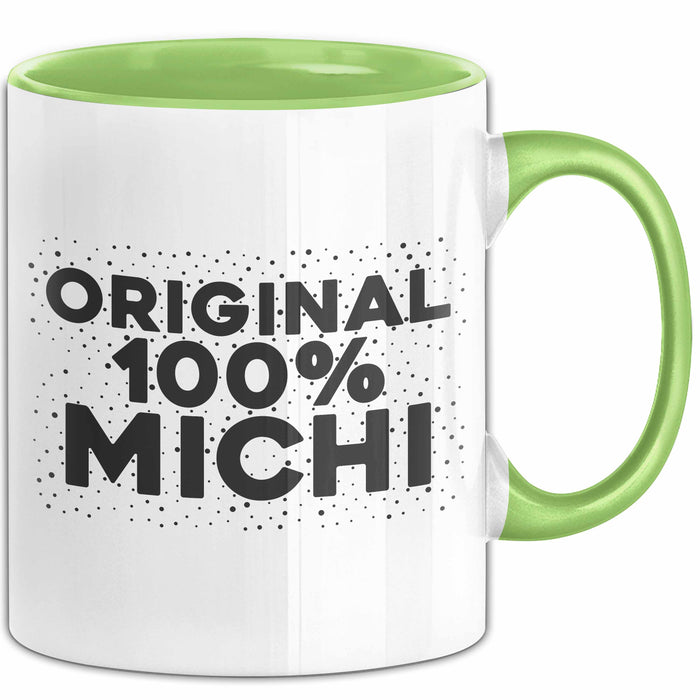 Michi Tasse Original 100% Michi Geschenk Grün Trendation
