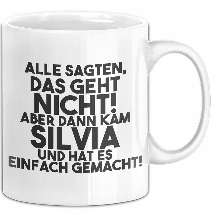 Silvia Tasse Alle Sagten Das Geht Nicht, Aber Dann Kam Silvia Geschenk