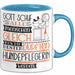 Hundepflegerin Geschenk Becher Tasse Gott Schuf Alle Menschen Gleich Nur Die Besten Durfeten Hundepflegerin Werden Geschenkidee Lustig Blau Trendation