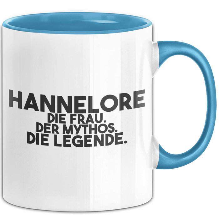 Hannelore Tasse Hannelore – Die Frau. Der Mythos. Die Legende. Geschenk Blau Trendation