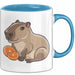 Capybara Tasse Geschenk Lustig Capybara-Liebhaber Blau Trendation