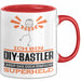 DIY-Bastler Geschenk Tasse Ich Bin DIY-Bastler Aber Sag Doch Einfach Superheld Lustige Geschenkdiee für DIY-Bastler Kaffee-Becher Rot Trendation