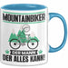 Mountainbiker Tasse Geschenk für Mountainbiker Der Mann Der Alles Kann Geschenkidee zum Geburtstag Blau Trendation