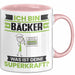 Bäcker Tasse Geschenk für Bäcker Geburtstag Lustiger Spruch Kaffee-Becher Was Ist Deine Superkraft Rosa Trendation