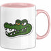Krokodil Tier Tasse Geschenk Lustige Geschenkidee Spruch Rosa Trendation